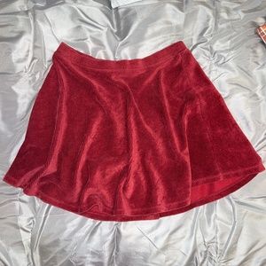 Red skirt